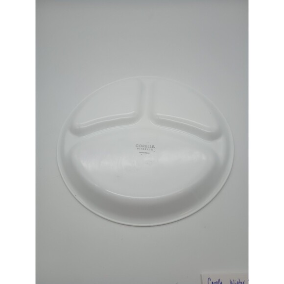 Corelle Livingware Divided Dinner Plate, Winter Frost White, 10.25 in. - Picture 4 of 4